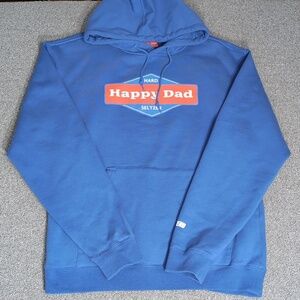 Full Send x Happy Dad Hard Seltzer Pullover HoodieSize Large • Blue